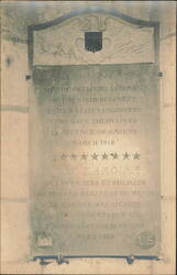 6th US Engineers Memorial Plaque, Amiens 1918 Postcard