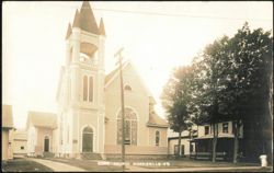 Congregational Church with Bell Tower Postcard