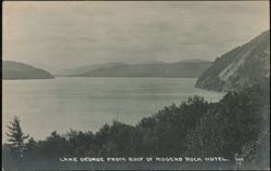Lake George from Roof of Rogers Rock Hotel Postcard