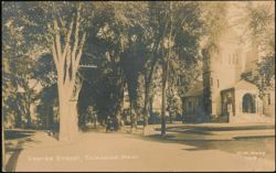 Center Street View with Millicent Library Postcard
