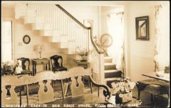 Winifred Creely's Old Chase House Interior Postcard