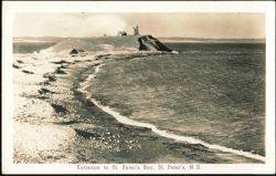 Entrance to St. Peter's Bay with Lighthouse Postcard