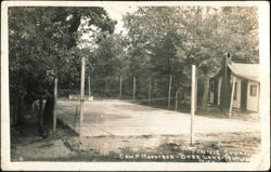 Camp Morrison Tennis Court, Bass Lake Postcard