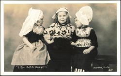 Little Dutch Delegates in Costume, Holland, Michigan Postcard