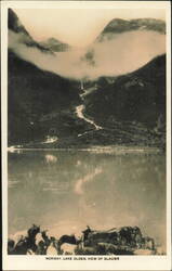 Lake Olden, View of Glacier, Canadian Pacific Cruise Postcard
