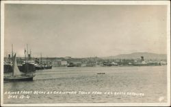River Front Scene Taken from USS South Carolina, 1921 Postcard