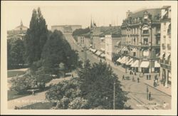 Karl Johansgate Looking Toward the Royal Palace Postcard