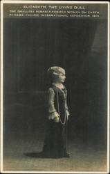 Elizabeth The Living Doll Panama-Pacific Exposition 1915 Postcard
