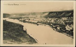 Panoramic View of Waterfront and Townsite Postcard