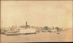 Ferry Boat El Capitan at Dock, San Francisco Bay Postcard