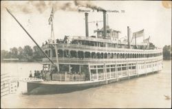 Steamer J. S. Excursion Riverboat Postcard