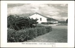 Post Headquarters, Cannons on Display Postcard