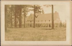 The Tallac Hotel Exterior with Veranda and Grounds Postcard