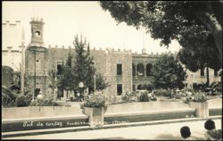Palacio de Cortés Exterior and Plaza Postcard
