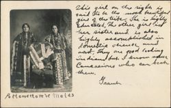 Pottowattomie Maids, Potawatomi Sisters in Regalia Postcard