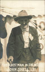 The Oldest Man in the World, John Shell, Age 131 Postcard