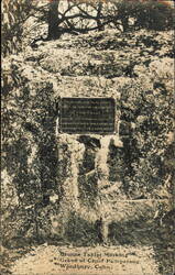 Bronze Tablet Marking Grave of Chief Pomperaug Postcard