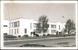 Stanwood High School Building Exterior Postcard