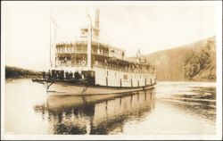 Steamer Casca Sternwheel Riverboat with Passengers Postcard