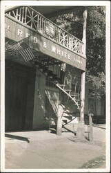 Red & White Store IOOF North Star Lodge 61 Sign Postcard