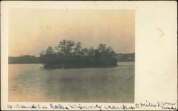 Island in Lake Winnipesaukee Postcard