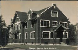 Mercer County Jail Building Exterior Postcard