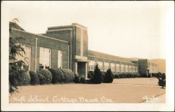 High School Exterior and Grounds Postcard