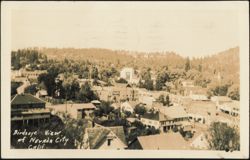 Birdseye View of Nevada City Postcard