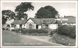 Famous Old Blacksmith Shop & Marriage Room Postcard