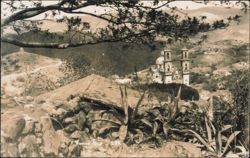 Santa Prisca Church and Surrounding Hills Postcard