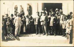Mexican Revolution Gen. Alvaro Obregon and Staff Postcard
