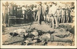 Mexican Revolution Execution Scene Postcard