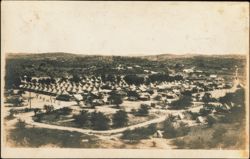 Mexican Revolution Military Encampment and Field Tent City Postcard