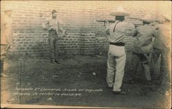 Firing Squad Execution of Sargento Leonardo Arzac Postcard