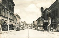 8th Street North from Jay Street with Capitol Theatre Postcard
