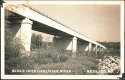 Bridge Over Gasconade River Postcard