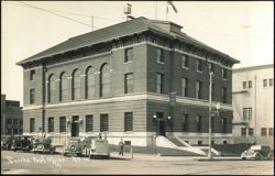 Eureka Post Office Building with Navy Recruiting Station Postcard