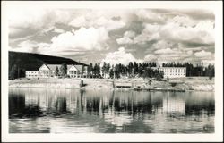 Lake Hotel Across Water, Yellowstone National Park Postcard