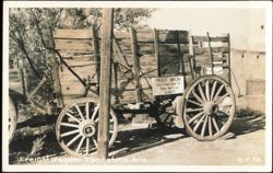 Historic 1880s Freight Wagon Postcard