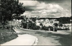 City of Baguio Hillside View and Cathedral Postcard