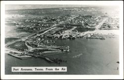 Harbor and Waterfront From the Air Postcard