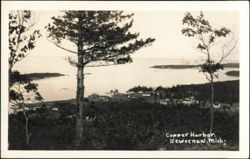 Copper Harbor Overlook View, Keweenaw Peninsula Postcard