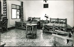 Hotel Covadonga Bedroom Interior, Carretera Mexico Laredo Postcard