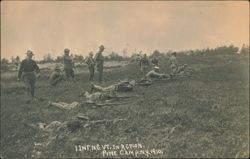 1st Infantry VT National Guard in Action, Pine Camp Postcard