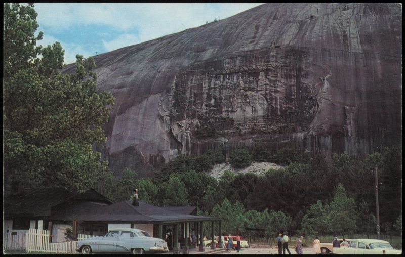 Carvings on Stone Mountain Confederate Memorial Georgia