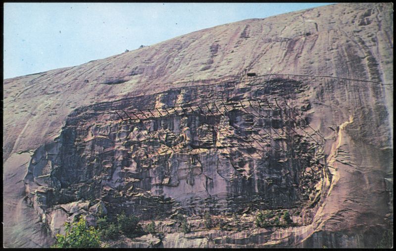 Stone Mountain Carvings of Confederate Heroes Georgia