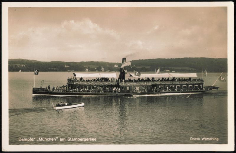 Steamer München on Lake Starnberg (Starnbergersee) Germany