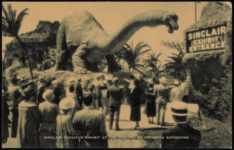 Sinclair Dinosaur Exhibit, 1933-34 Chicago World's Fair Illinois