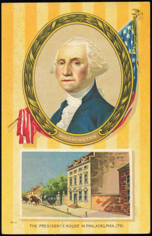 George Washington & President's House, Philadelphia 1791 Pennsylvania