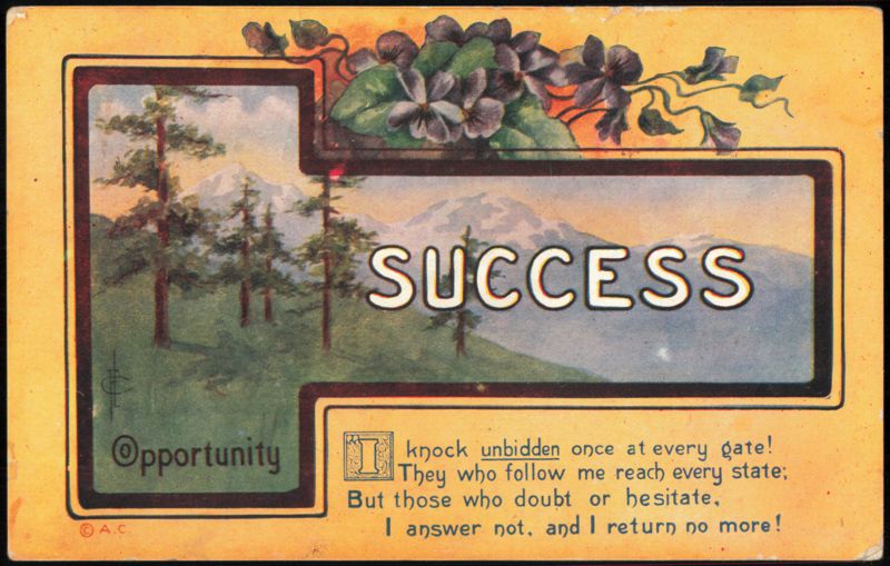 Success & Opportunity Motivational Verse with Mountains
